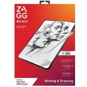 ZAGG InvisibleShield Fusion Canvas Screen Protector for New iPad 2024 (Large)